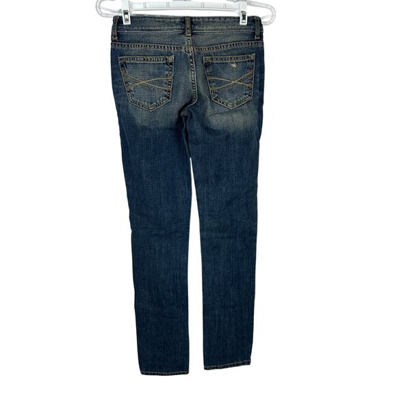 Aeropostale Bayla Skinny Jeans Distressed Medium Wash Denim Womens Size 0 Reg - Picture 3 of 5